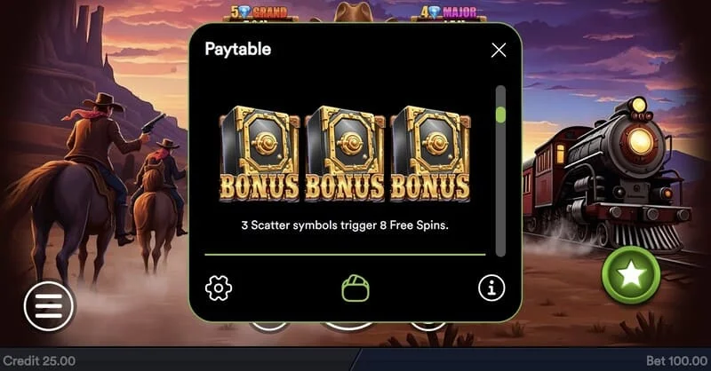 Gold Train Heist - কয়েন দিয়ে Hold and Win রাউন্ড শুরু করা হচ্ছে
